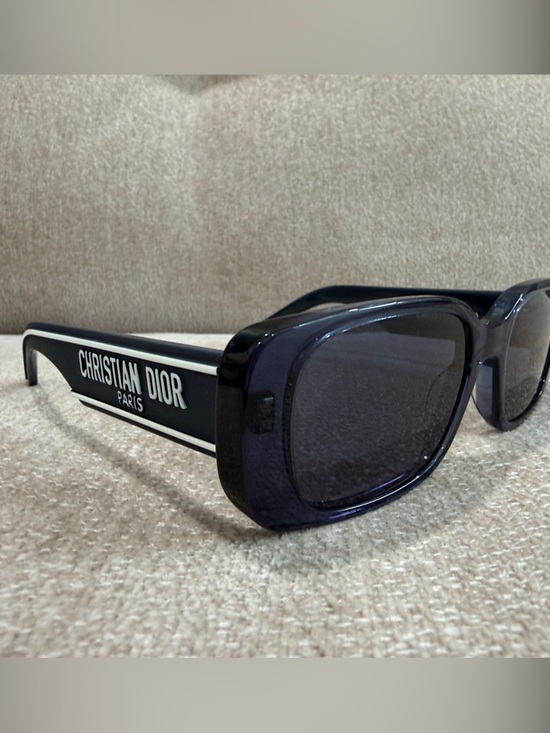 Dior Other - Dior woman’s Wildior S2U sunglasses. Blue Square Sunglasses with Logo Temple
